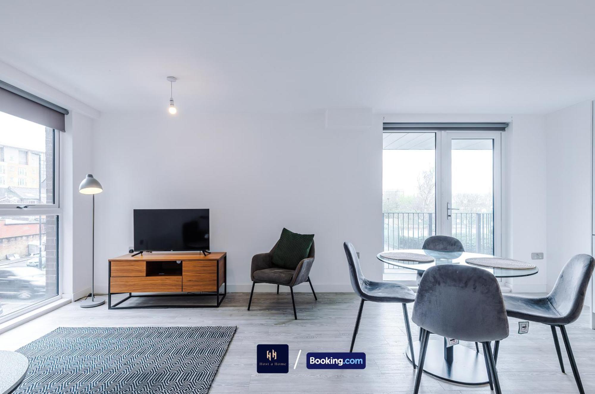 Apartamento Modern 2 Bed With Balcony By Host A
